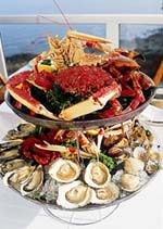 Plateau de fruits de mer in Brittany France